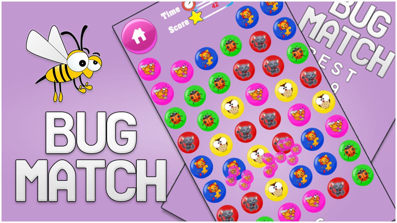 Bug Match for kids Education