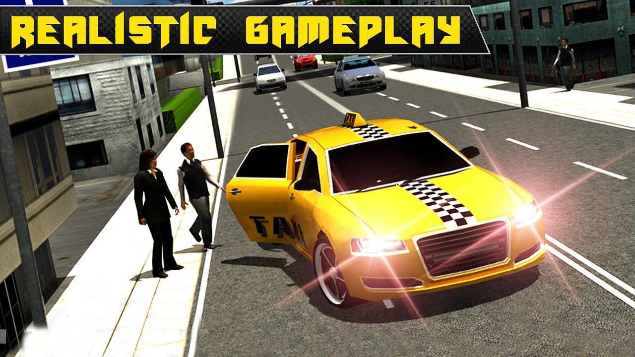 City Taxi Driver Simulator : Car Driving Games