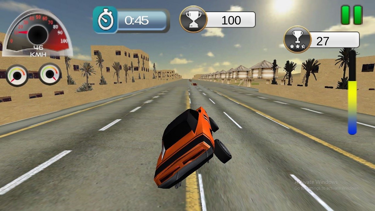 Highway Ramp Stunt Car Simulation