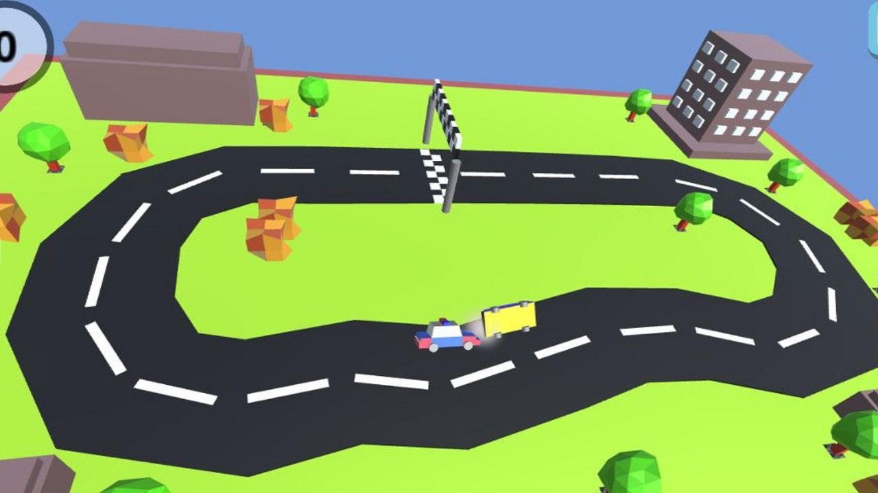 Pixel Circuit Racing Car Crash