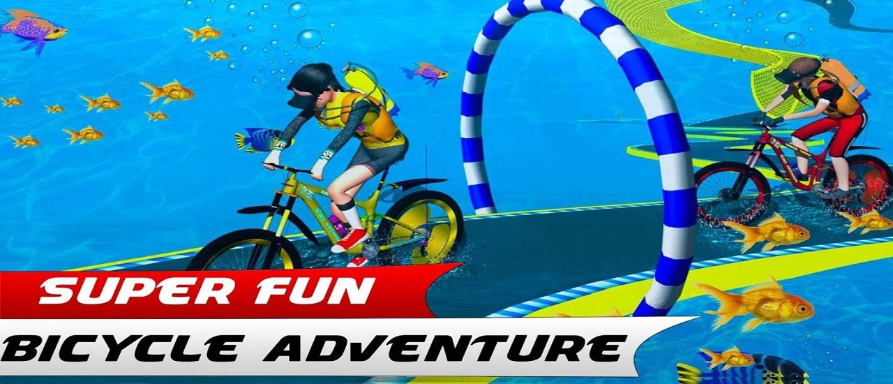 Underwater Bicycle Racing Tracks : BMX Impossible Stunt